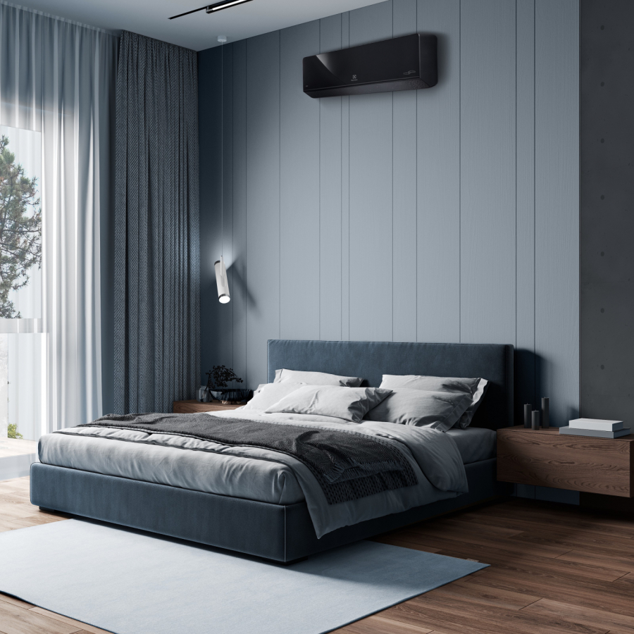 Увеличить Сплит-система инверторного типа Electrolux Onix Super DC EACS/I-09HIX-BLACK/N8 комплект