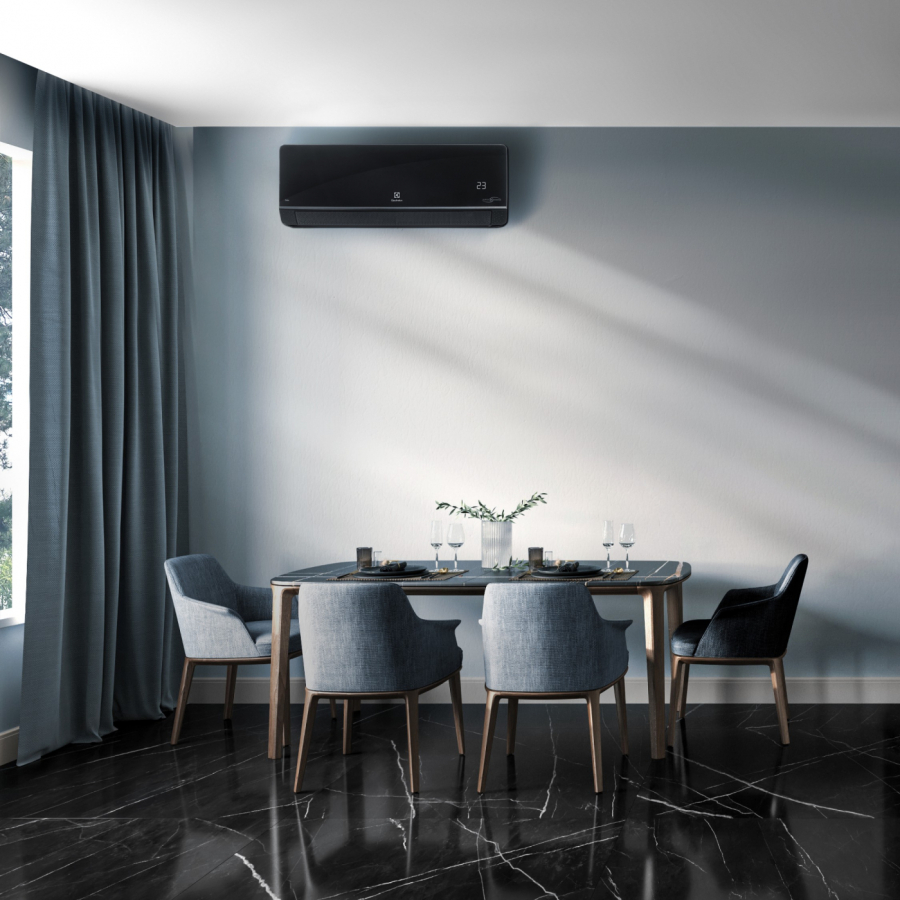 Увеличить Сплит-система инверторного типа Electrolux Onix Super DC EACS/I-12HIX-BLACK/N8 комплект